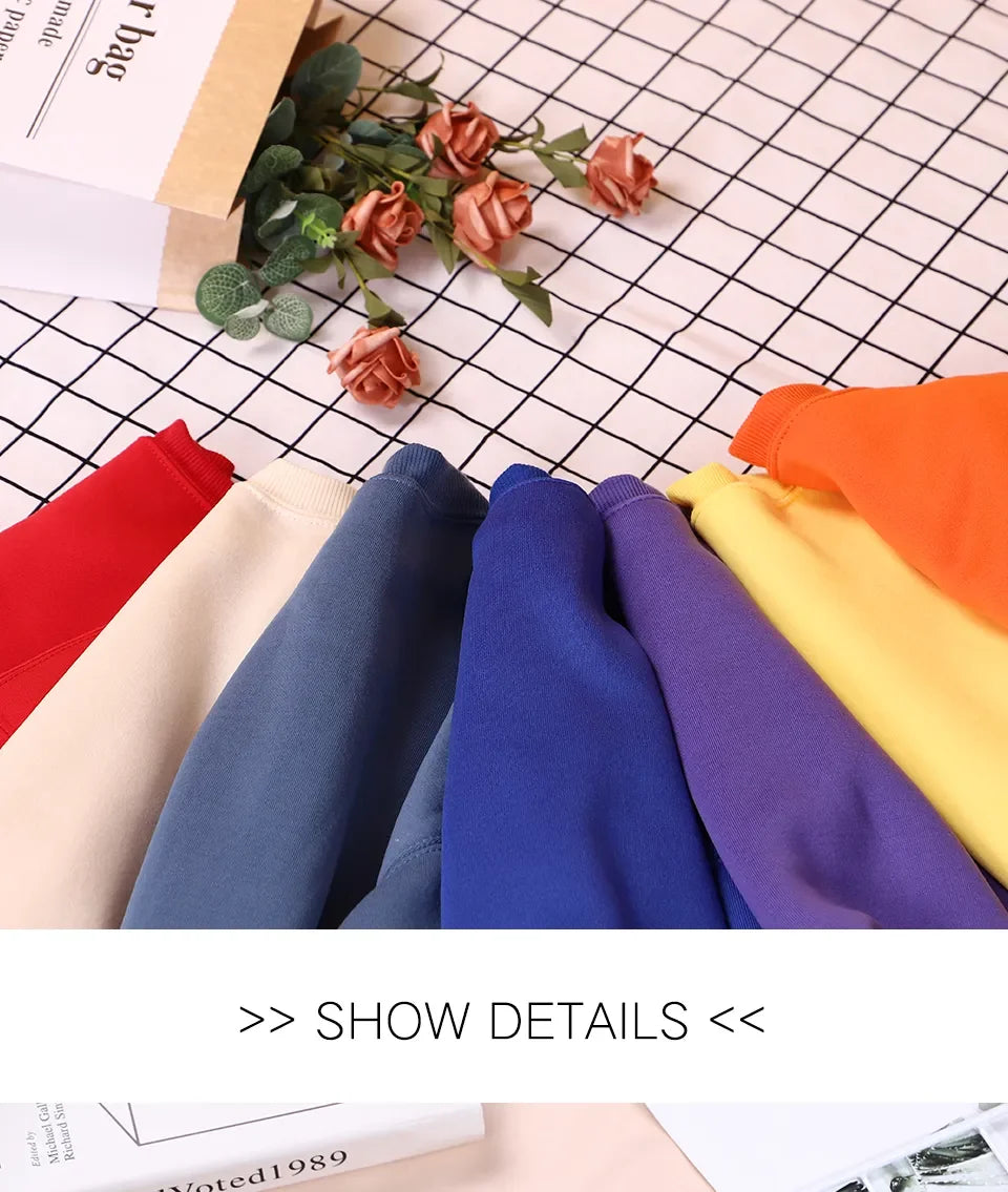 The Cat That Always Wants To Sleep Pattern Printed Hooded Women Simple Warm Autumn Sweatshirt Street Casual Unisex Pullovers