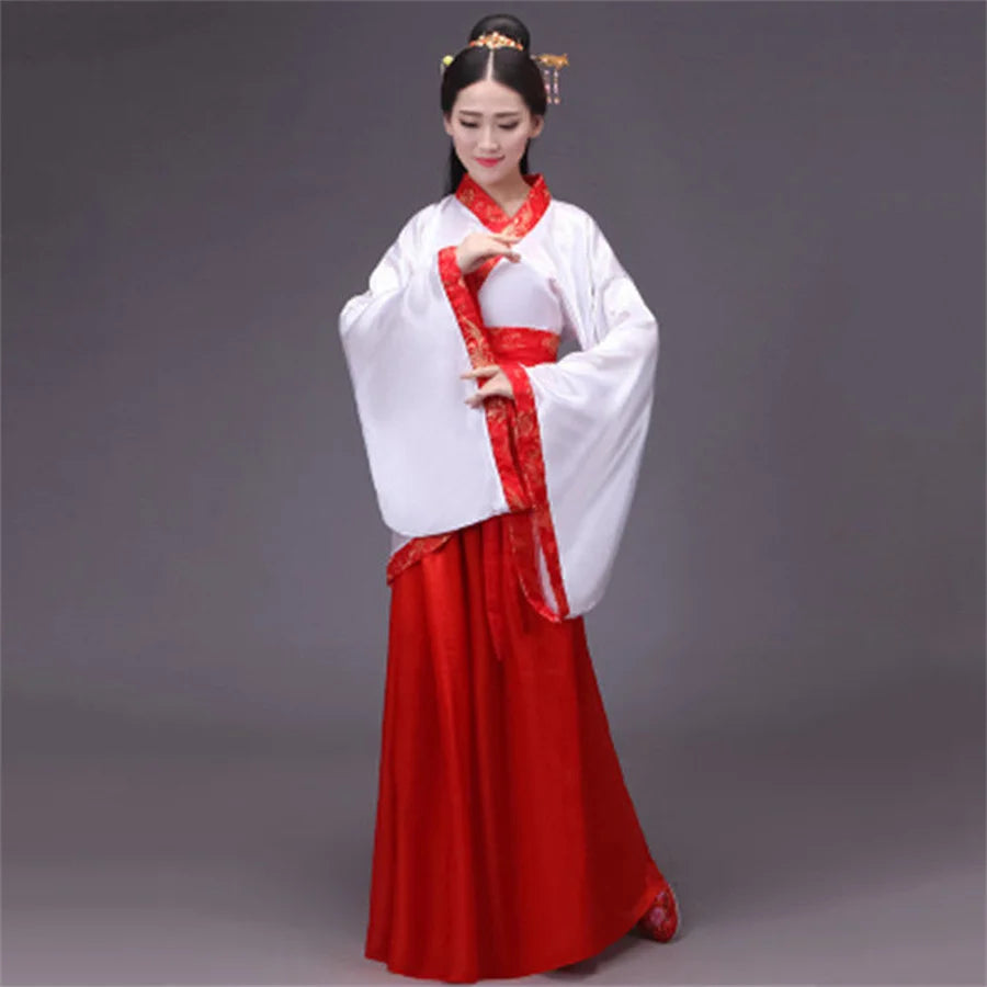 Chinese silk robe Costume Girls Women Kimono China Traditional Vintage Ethnic antique dress Dance Costume Hanfu chinese clothe