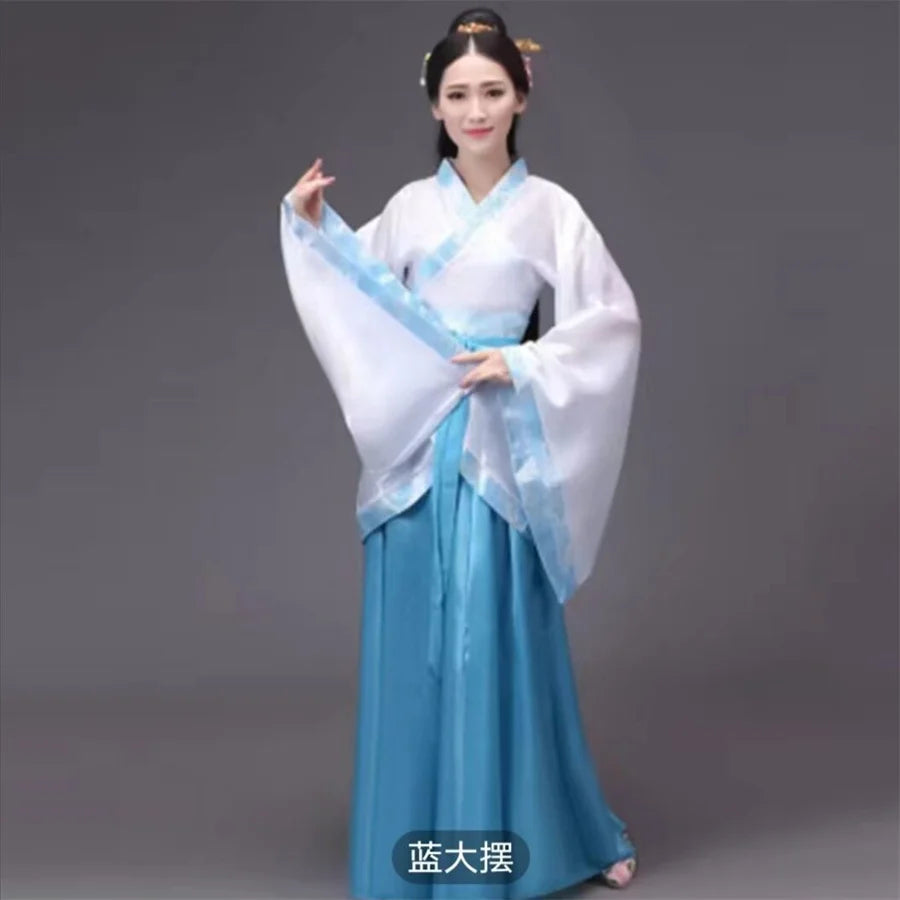 Chinese silk robe Costume Girls Women Kimono China Traditional Vintage Ethnic antique dress Dance Costume Hanfu chinese clothe
